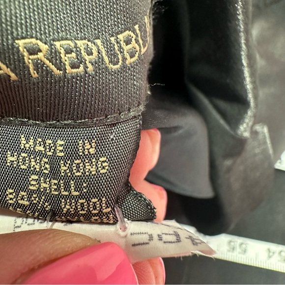 Banana Republic Black shimmer formal Blazer jacket top sz 0 tailored glam - Picture 8 of 8